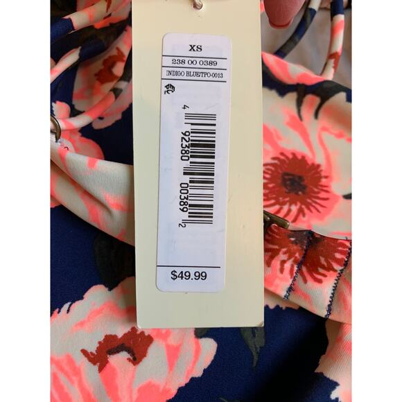 Tori Praver Swimwear One Piece Bathing Suit Swimsuit Dark Floral Print XS - Picture 6 of 6